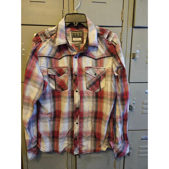 BKE Other - BKE by Buckle Men's long sleeve snap front long sleeve shirt - medium